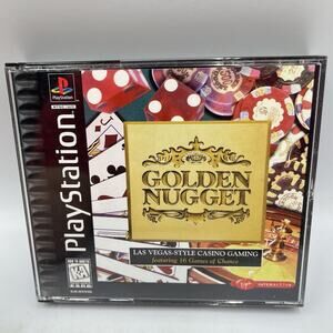 Golden Nugget PS1 Complete In Box Casino Game